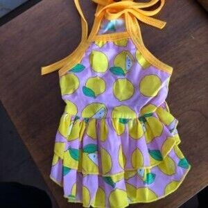 Lemon Print Pet Dress NEW